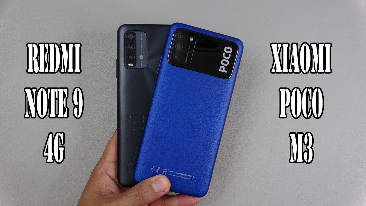 Xiaomi Redmi Note 9 4G vs Poco M3 | SpeedTest and Camera comparison