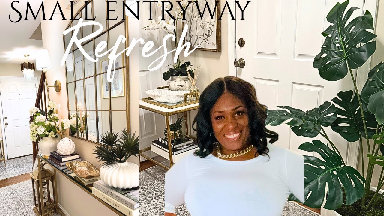 SUMMER ENTRYWAY REFRESH/ How to  Style  Small Entryway #homedecor #trending #diy #interiordesign