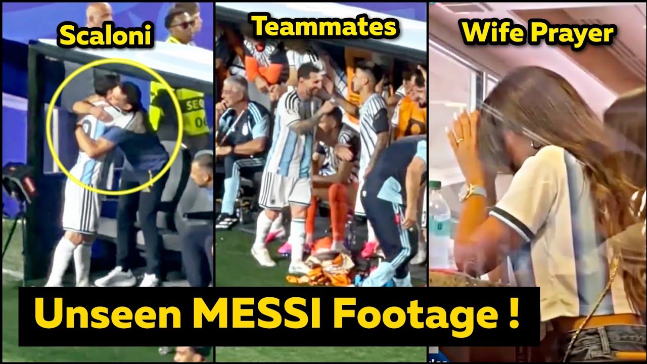 Argentina Bench Rush to HUG Messi After Hat Trick vs Algeria Reactions