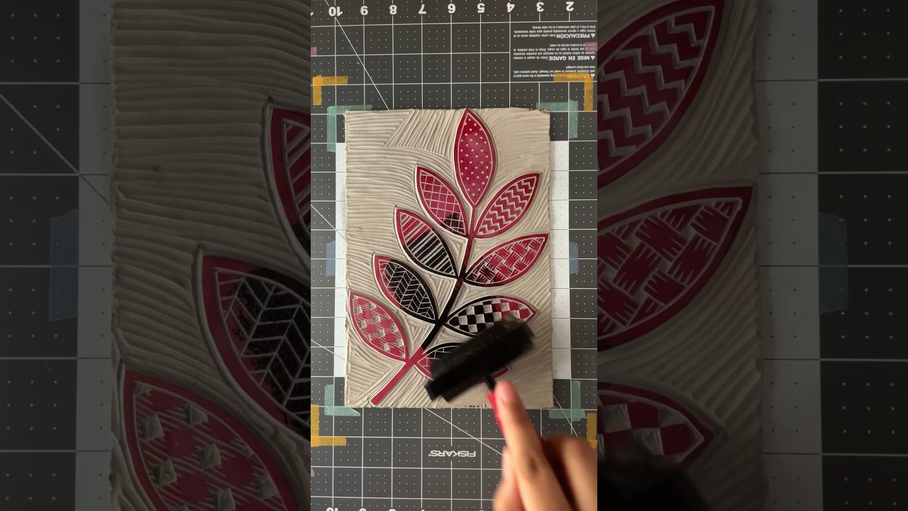Linocut Art Print ASMR 🔊🌿 