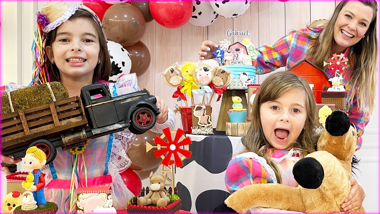 Segundo mesversário do bebê Gabriel - Preparativos | Jéssica Godar, Laurinha E Helena E Gabriel