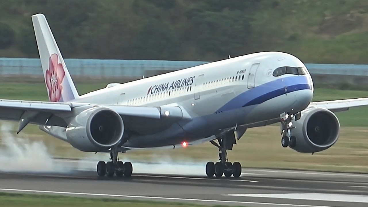 飛機降落滑行 北跑道彙整｜桃園機場觀景台 Plane Spotting TPE/RCTP