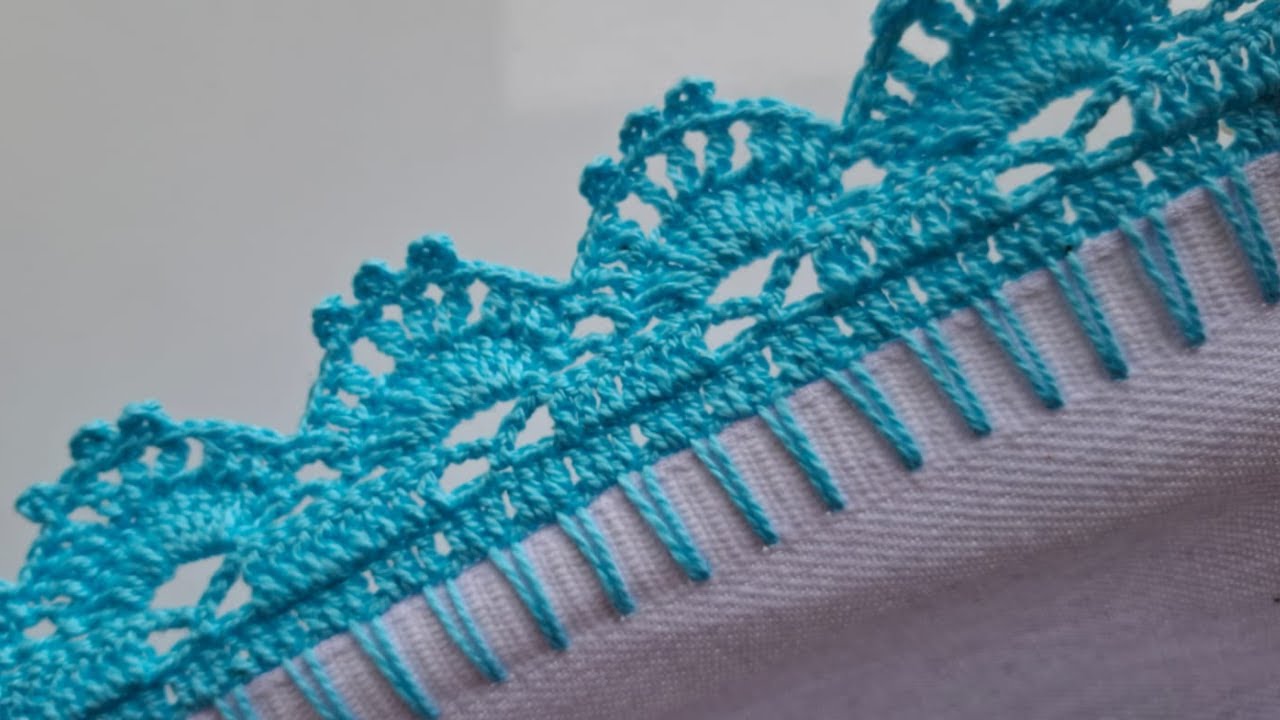 Bico de croche para pano de prato #849