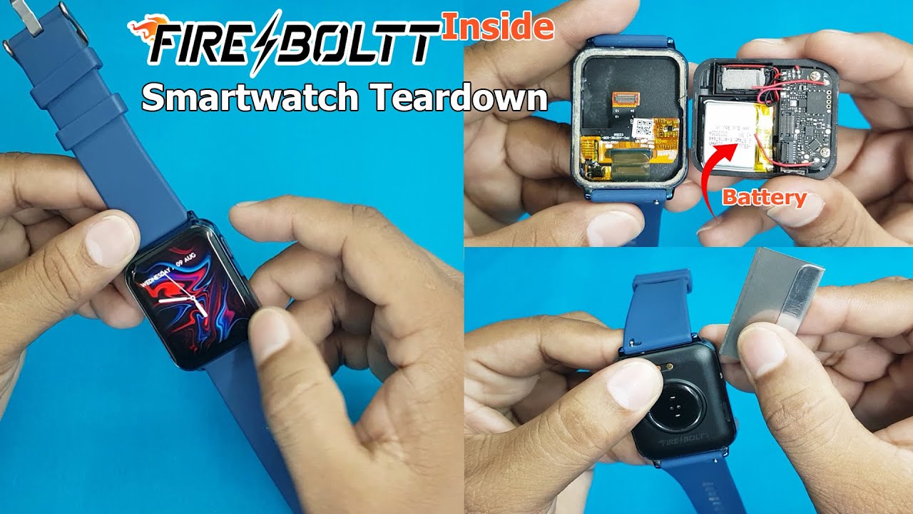 Smart Watch Teardown | How To Change Smartwatch Battery /Speaker /Mic  How to Open FIRE BOLTT Watch