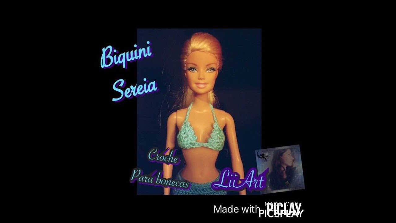 Biquini sereia /croche - LiiArt