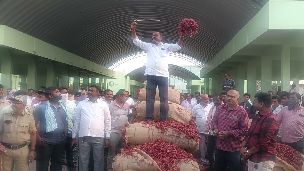 వరంగల్ మార్కెట్ కరుణాకర్ లైవ్ ద్వారా జెండా పాట 23-02-2026 ఆర్తి నాగేంద్ర ట్రేడింగ్ కంపెనీ