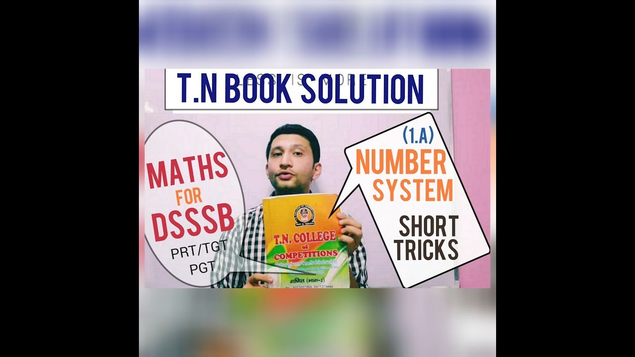 DSSSB | PRT/TGT/PGT | Short Tricks | T.N College Book Solution .