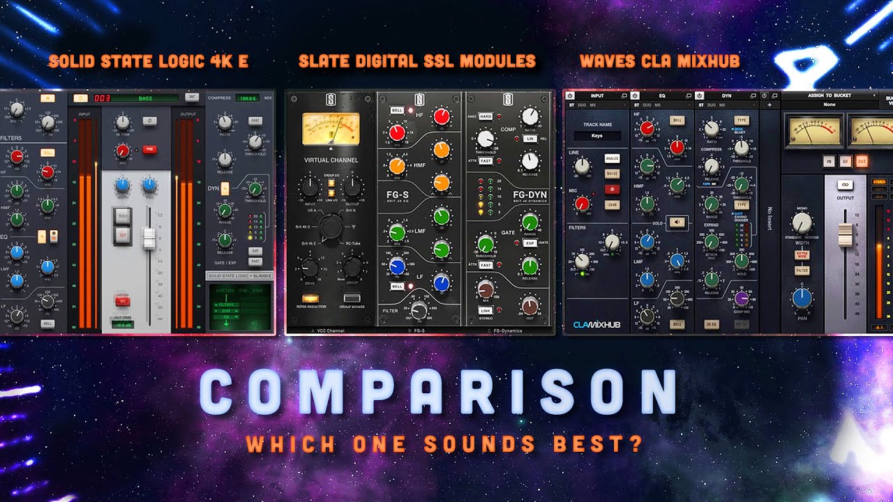 COMPARISON - SSL 4K E vs. CLA Mixhub vs. VMR (SSL Modules) | Which one sound best? (no talking)