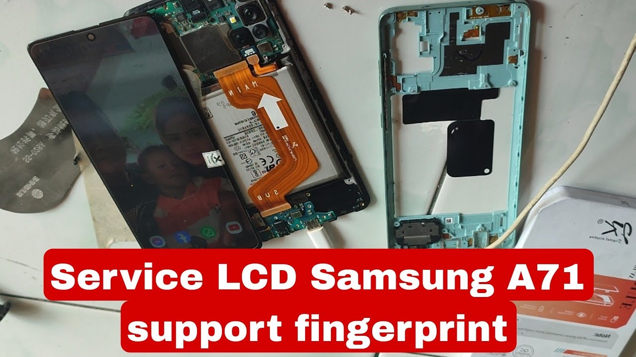 Cara Bongkar & Memilih LCD Yang Support Fingerprint Samsung A71