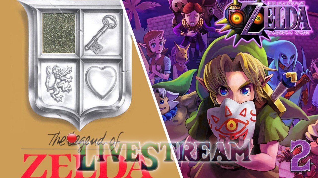 🔴 Zelda 1 (NSO) + Majora’s Mask (2) Playthrough LiveStream 🎮✨
