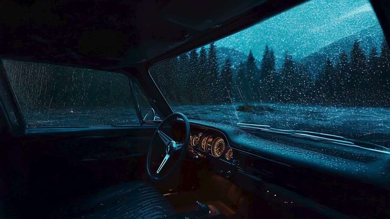 Rain Sounds Inside Car – 3 Hours | Cozy Driving Ambience for Sleep, Relax & Focus (4K)