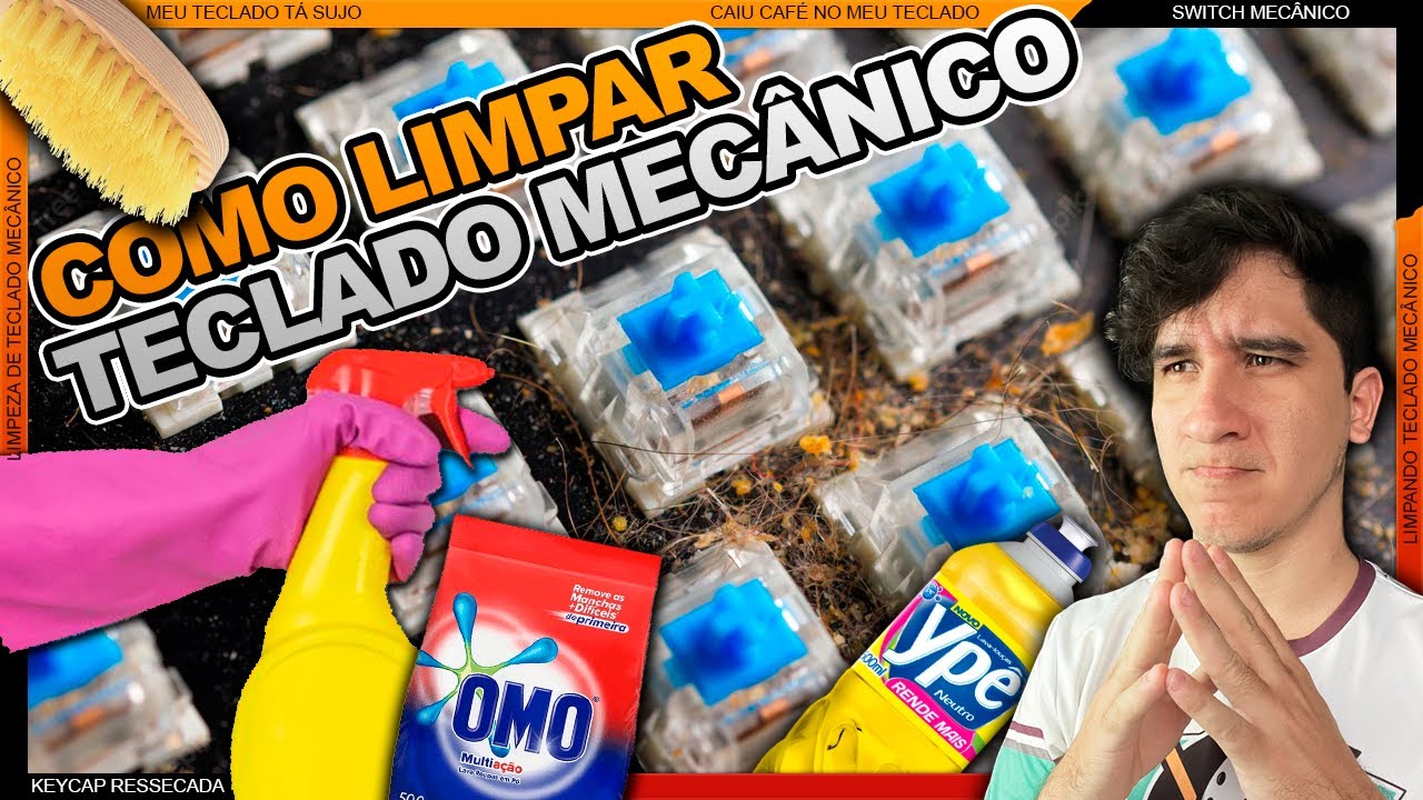 COMO LIMPAR TECLADO MECÂNICO - SWITCH MECÂNICO E ÓPTICO (KEYCAP RESSECADA)