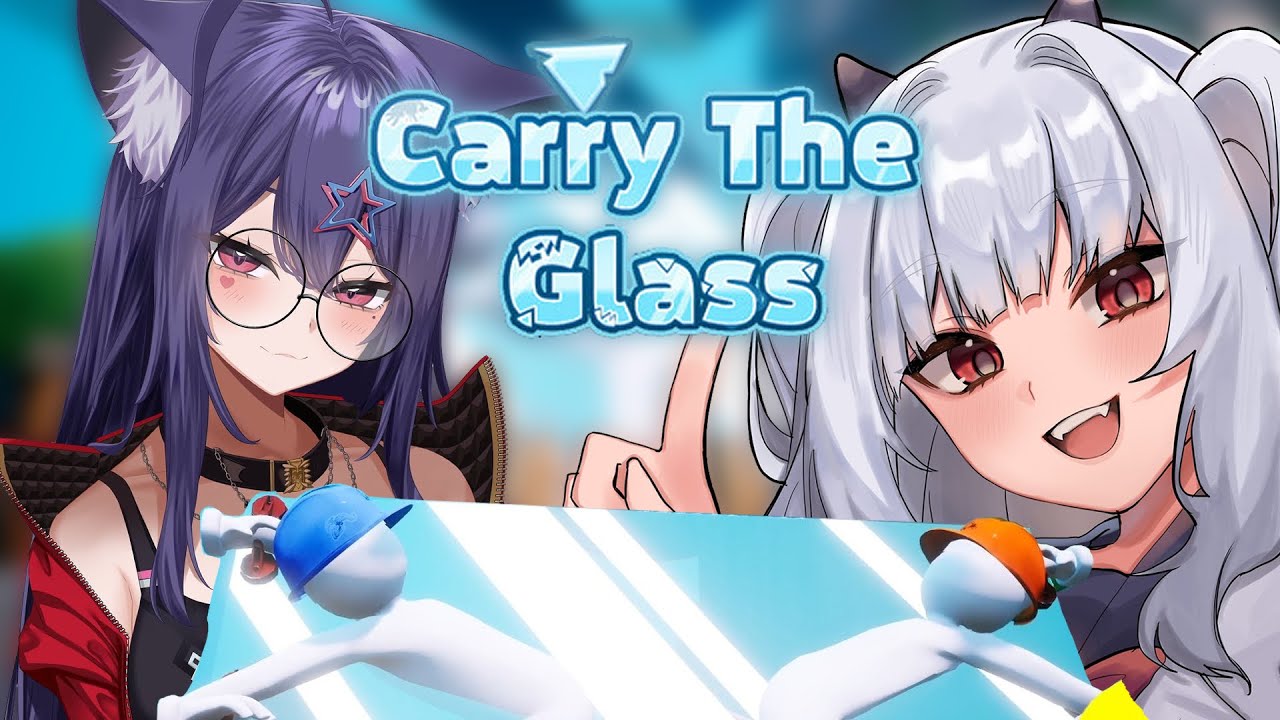Lucy and Numi Playing Carry The Glass