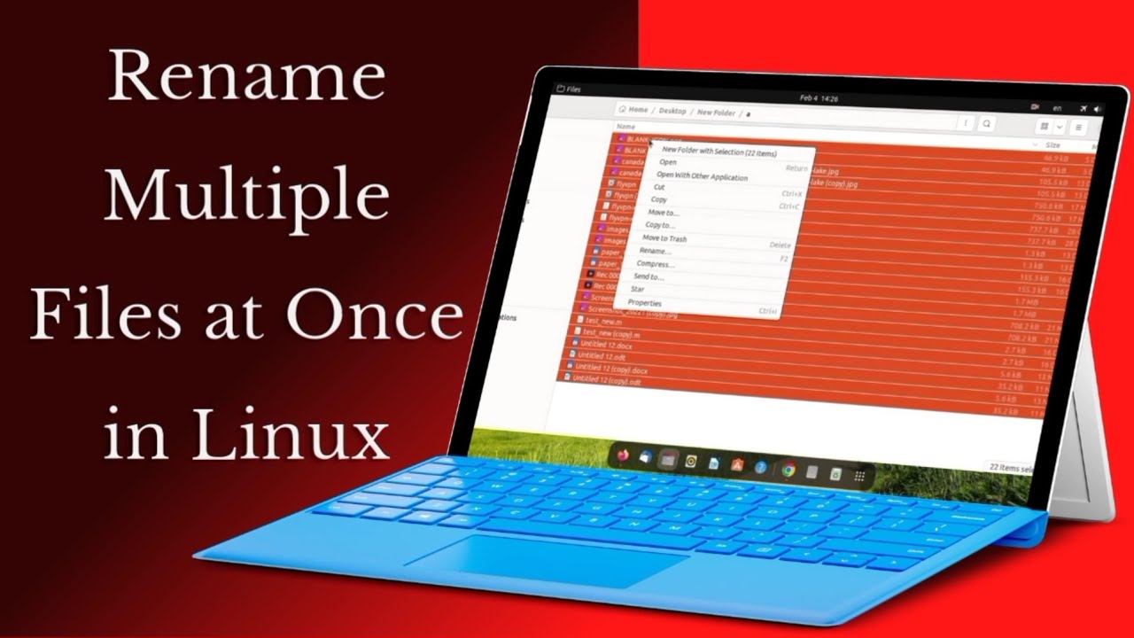 Rename Multiple Files at Once in Linux