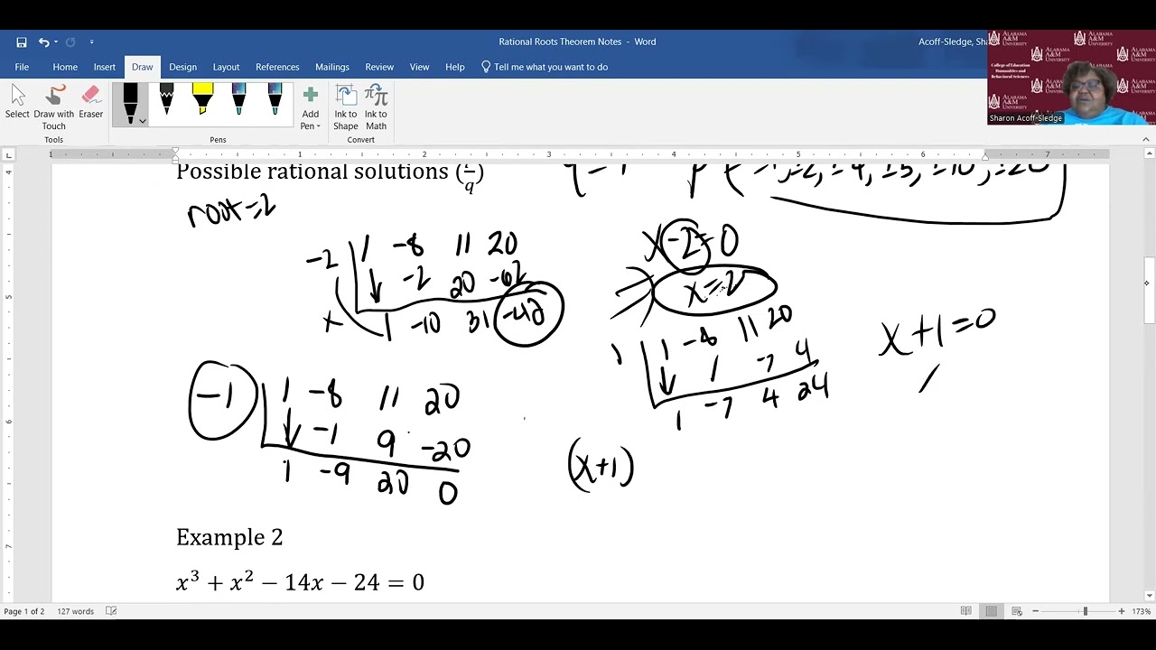 Rational Roots Theorem