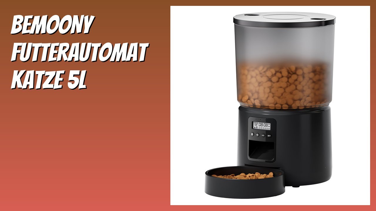 BEWERTUNG (2026): BEMOONY Futterautomat Katze 5L. Infos