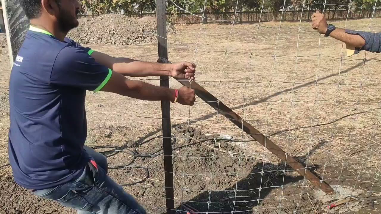 Tata Knotted fence Fitting/Installation, Comparison Between Local Chain link.