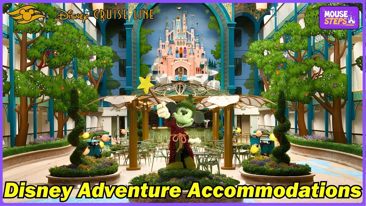 Особенности размещения и открытых пространств на круизном лайнере Disney Adventure Cruise — Disne...