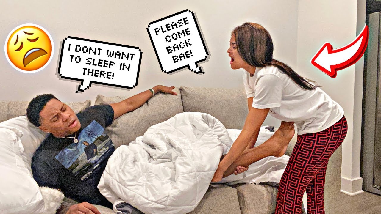 I Slept On The Couch To Get My GF Reaction!