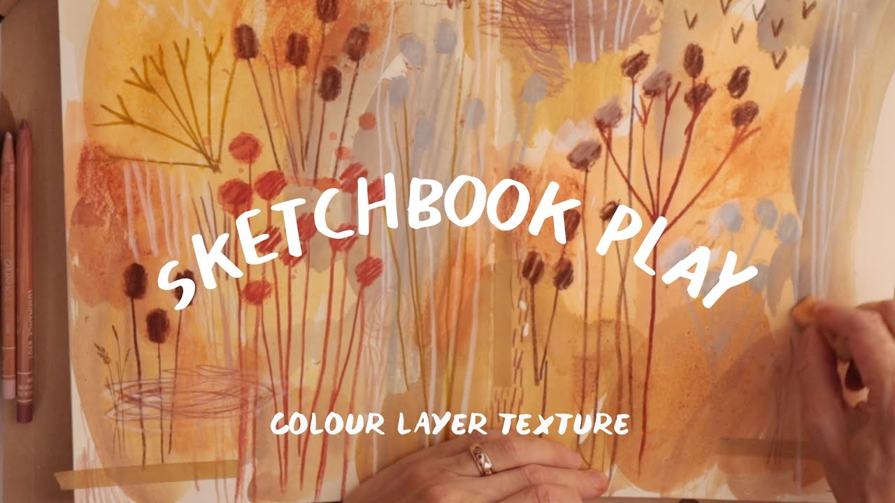 Playing in my sketchbook | Create some Abstract Art with me!