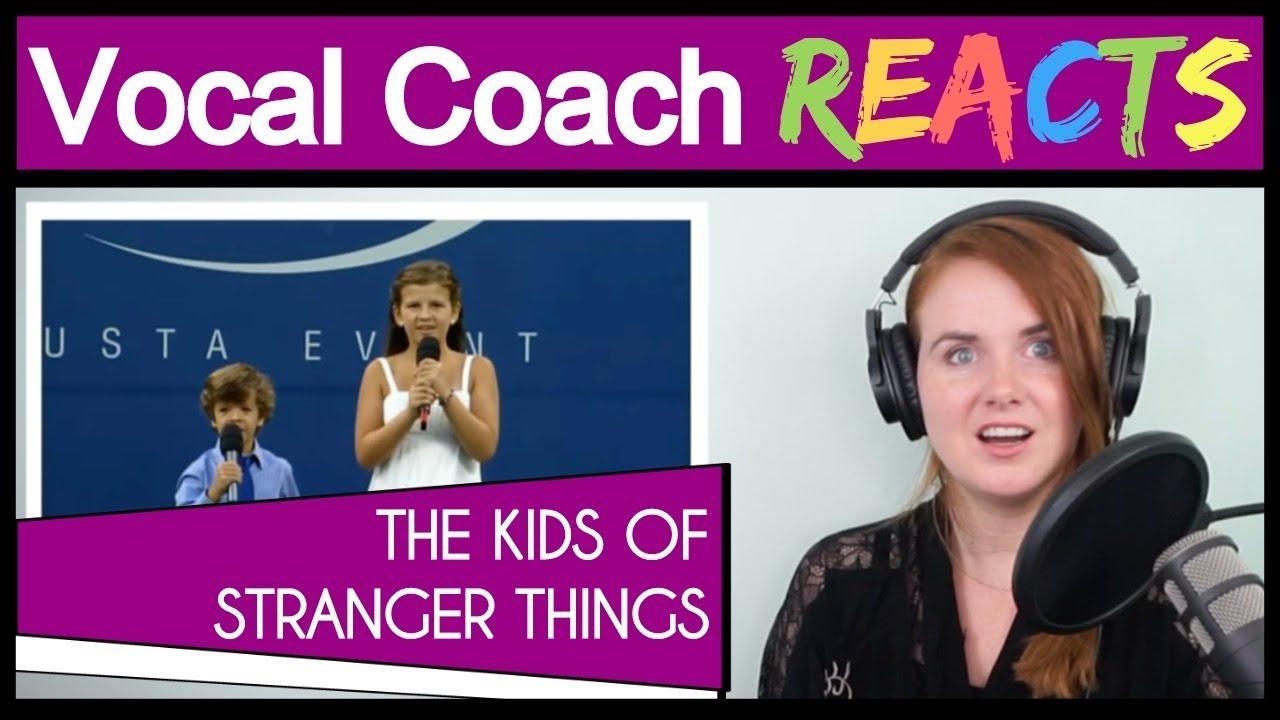 Vocal Coach reacts to Kids from Stranger Things Singing
