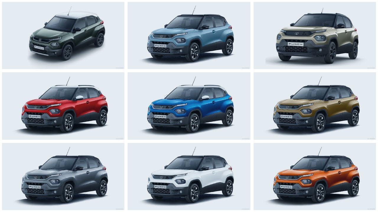 Tata Punch Colour Options | Punch All Colours #punch