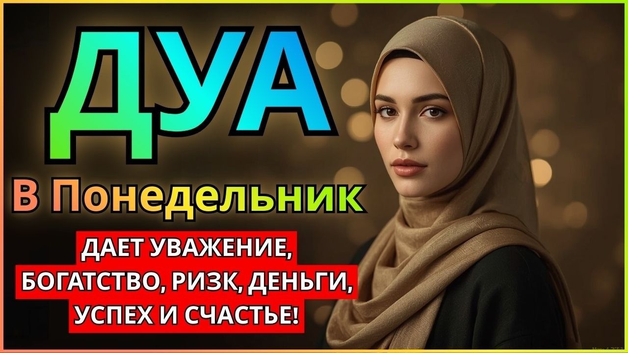 САМАЯ СИЛЬНАЯ ДУА в ПОНЕДЕЛЬНИК! РИЗК, БОГАТСТВО, УСПЕХ, СЧАСТЬЕ!