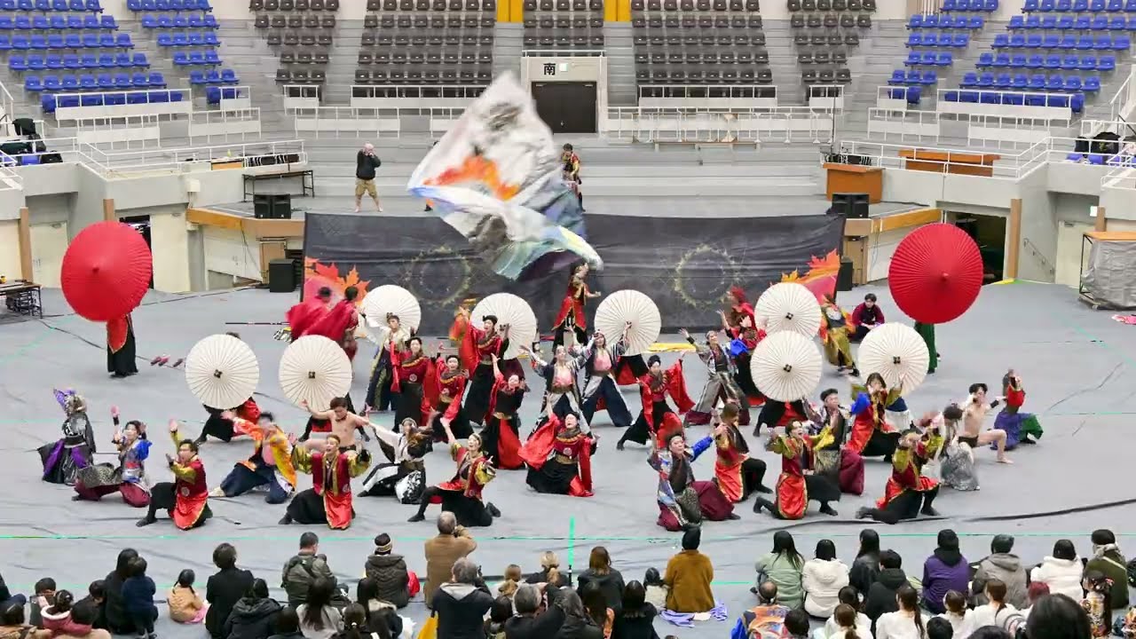 うらじゃ踊り連 楓　葉月まつり20260124岡山武道館【4K・マルチアングル】