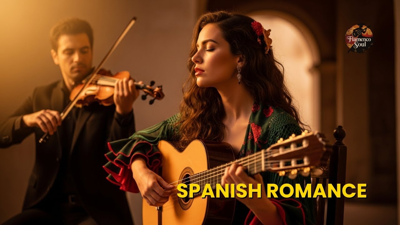 Spanish Guitar & Violin Live – Cinematic Flamenco Fusion for Night Focus