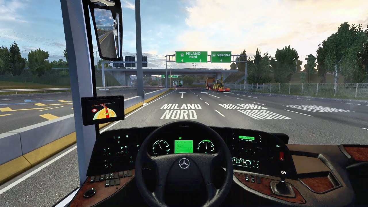 Matahari Terbit menuju Bukit | Mercedes-Benz Tourismo 17RHD | Euro Truck Simulator 2