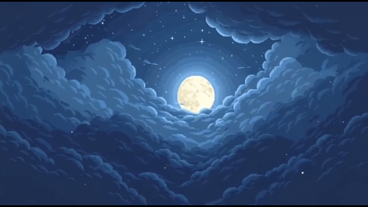 Pixel Night ☁️🌙 | Calm Game Music (1 Hour)