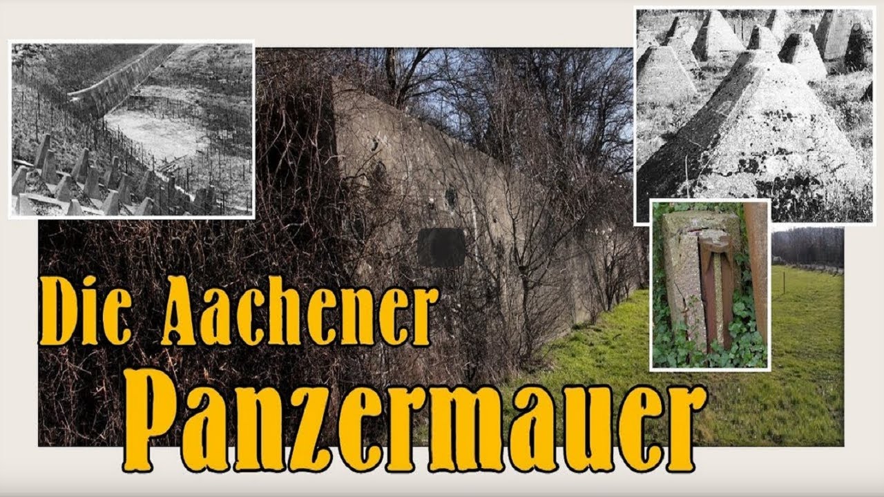Die Panzermauer bei Aachen Relikte des Westwalls Dragon's Teeth