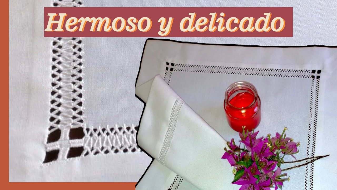 Cómo hacer un centro de mesa #deshilado con Tissu Tejidos