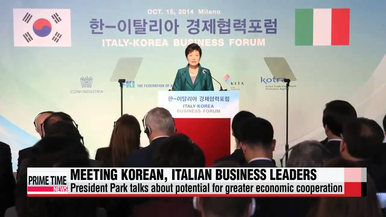President Park asks Italian family-owned businesses to share know-how with Korea