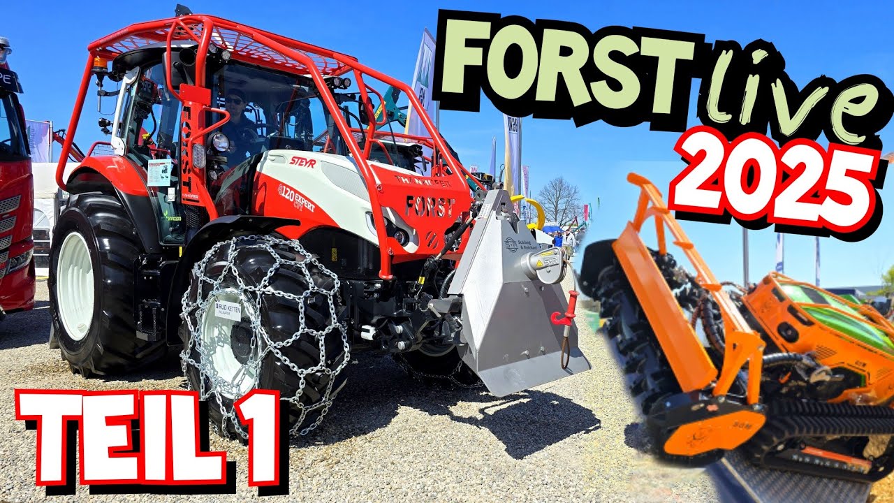 Forst Live 2025 | Teil 1 MONSTER-MASCHINEN zum anfassen! | R&uuml;ckewagen und S&auml;gespaltautomaten