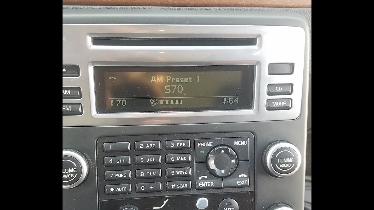 How to Remove Radio CD Player from Volvo S80 2009 for Repair.