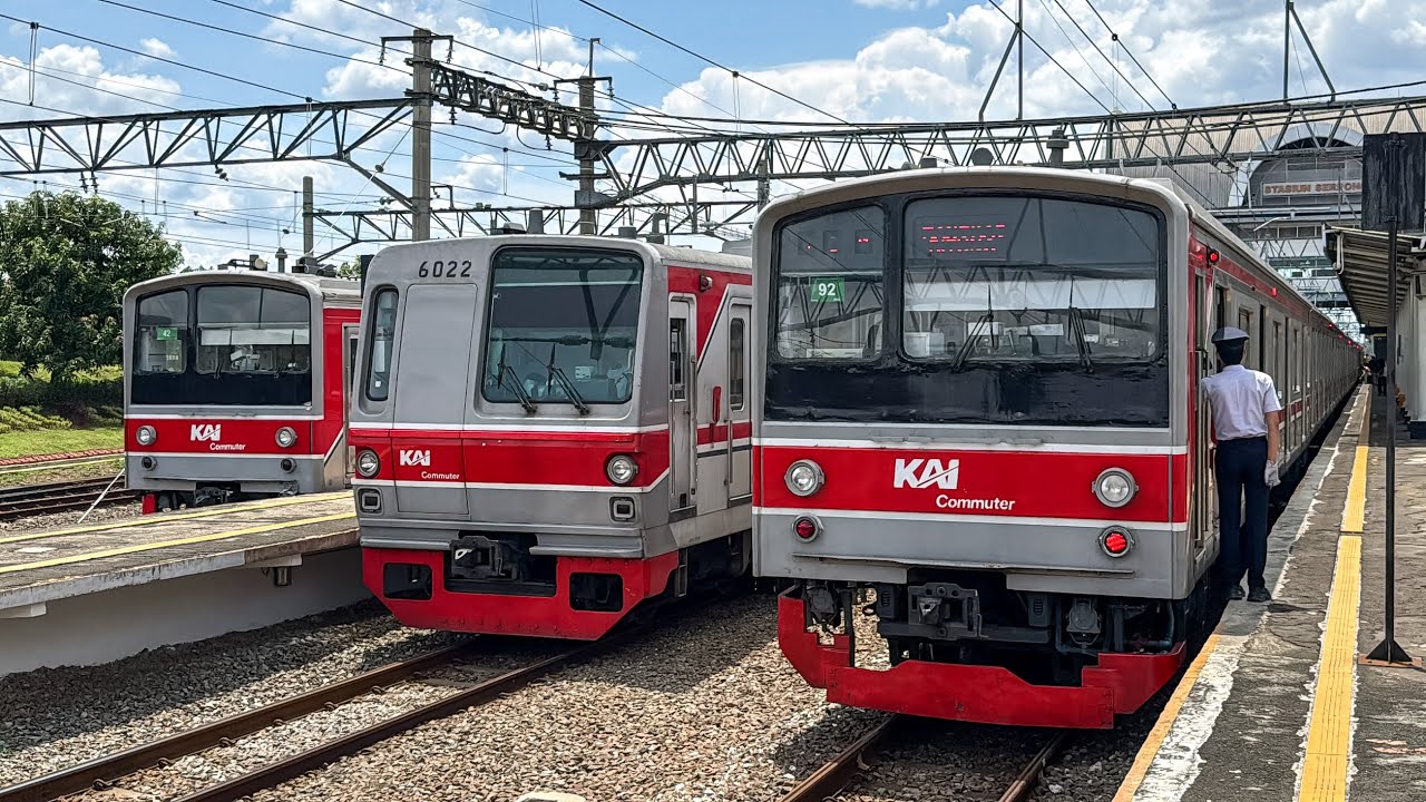 Ramainya KRL Commuter Line di Stasiun Serpong! TM 6000 ex Chiyoda, JR 205 ex Saikyo, Musashino Line!