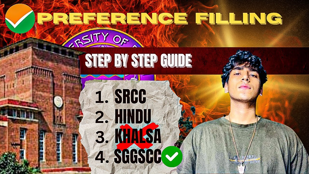 What's the BEST Way to Fill DU PREFERENCE SHEET for CUET 2025? FREE GUIDE!!!