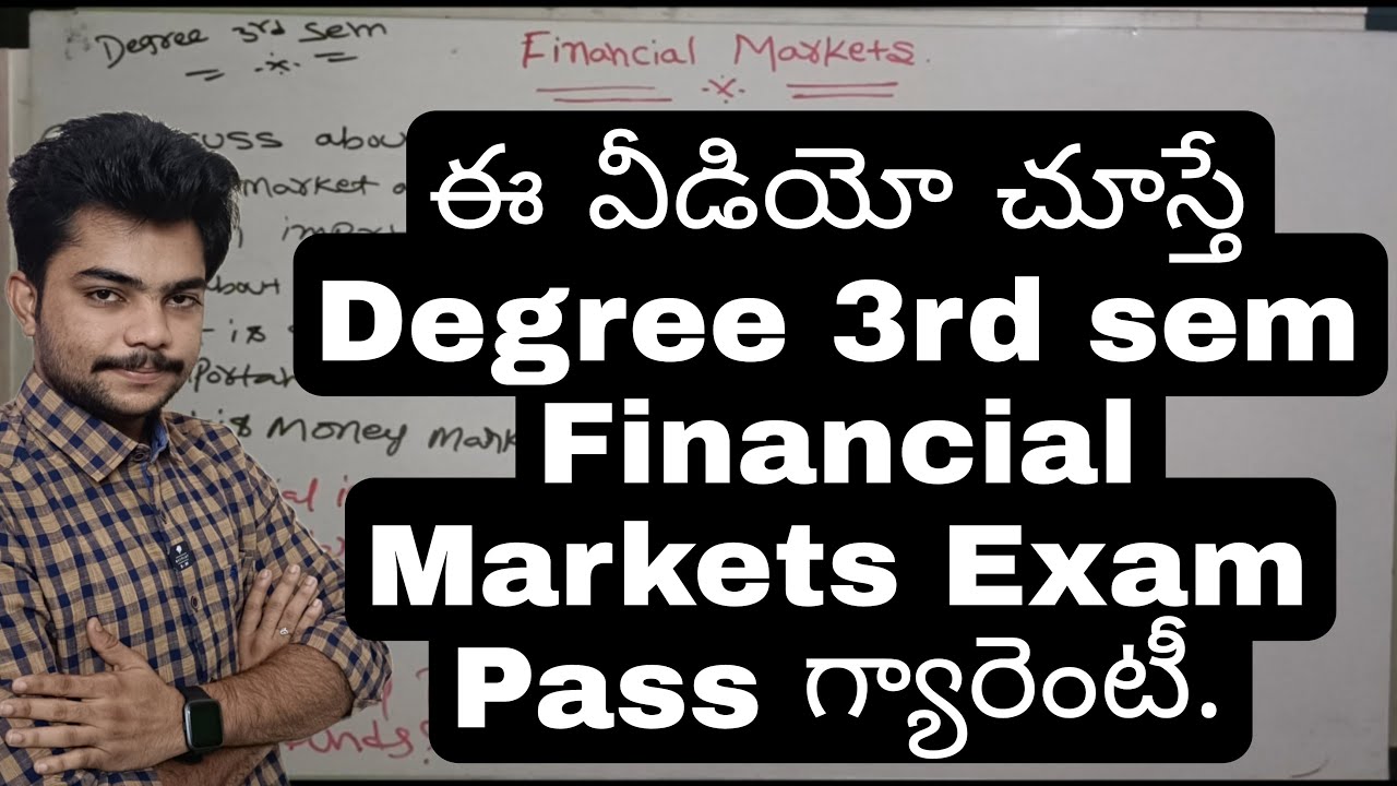 Financial Markets Degree 3rd sem Important questions | #Financialmarketsdegree3rdsem