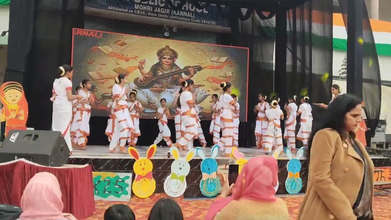 सरस्वती वंदना फेस्टिवल rythm velley पब्लिक school मोहडी जागीर (करनाल )
