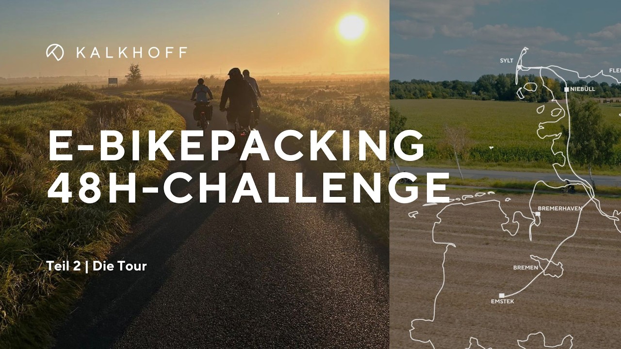 370km in 48h: Von Emstek nach Sylt! 😱 Das komplette E-Bikepacking Abenteuer | Kalkhoff