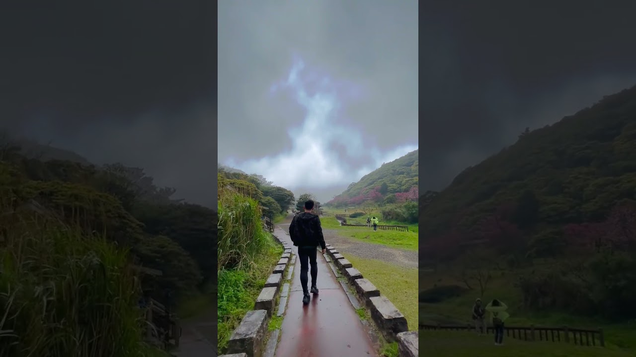 Yangmingshan Taipei, Taiwan 🇹🇼  during winter(rainy days) #taipei #taiwan #nature