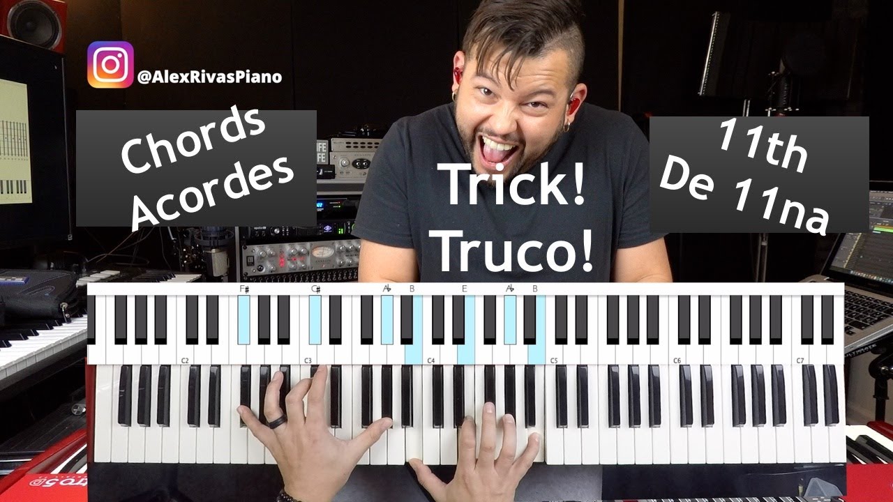 Truco para construir acordes de 11na rápido! Trick to build 11th chords super fast! English Sub