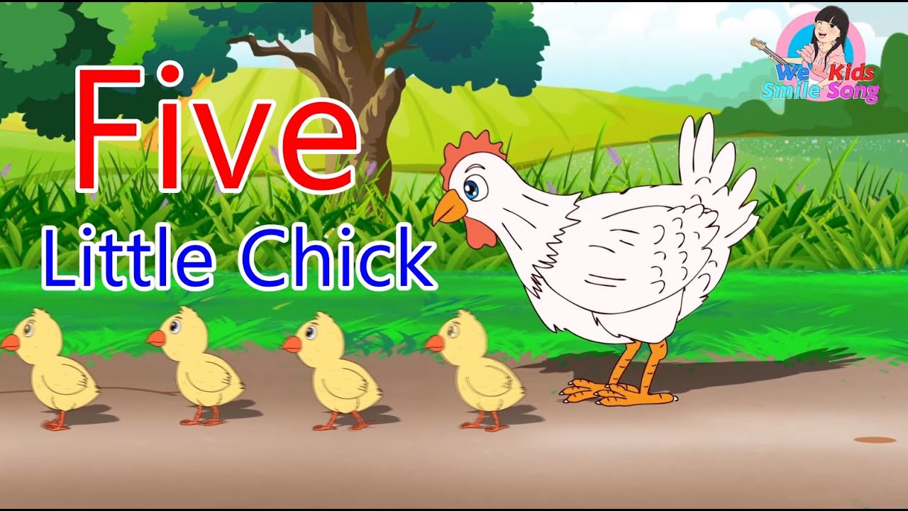 เพลง Five Little Chick ลูกไก่ 5 ตัว I เพลงเด็กยิ้ม
