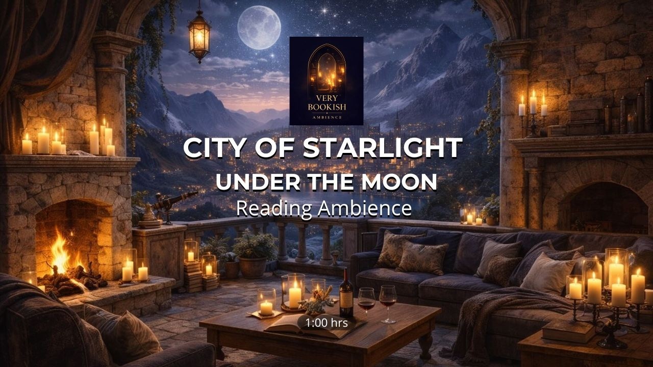 City of Starlight Under the Moon | ACOTAR Inspired | Cozy Firelight Ambience for Reading +Relaxation