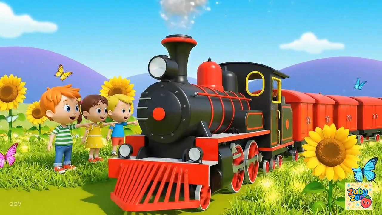🚂 Chuk Chuk Train | बच्चों का मज़ेदार ट्रेन राइम 🚉 | Train Song for Kids | ZubyZoo Original Song