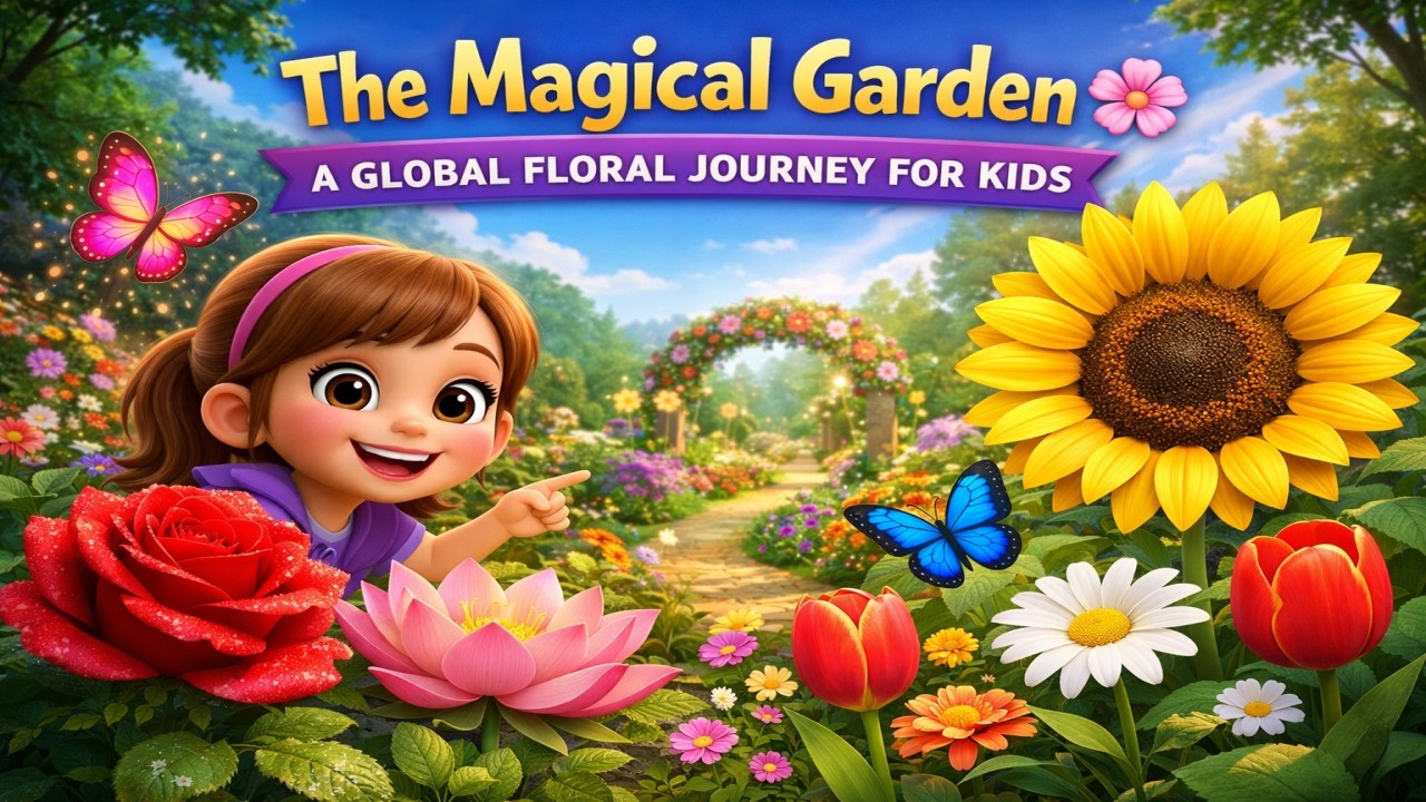 The Magical Garden 🌸: A Global Floral Journey for Kids