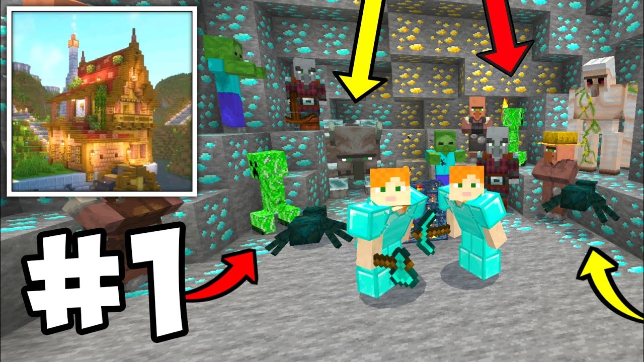 Craft Building Block City Multiplayer Survival Walkthrough Part 1 - How To Find Diamonds