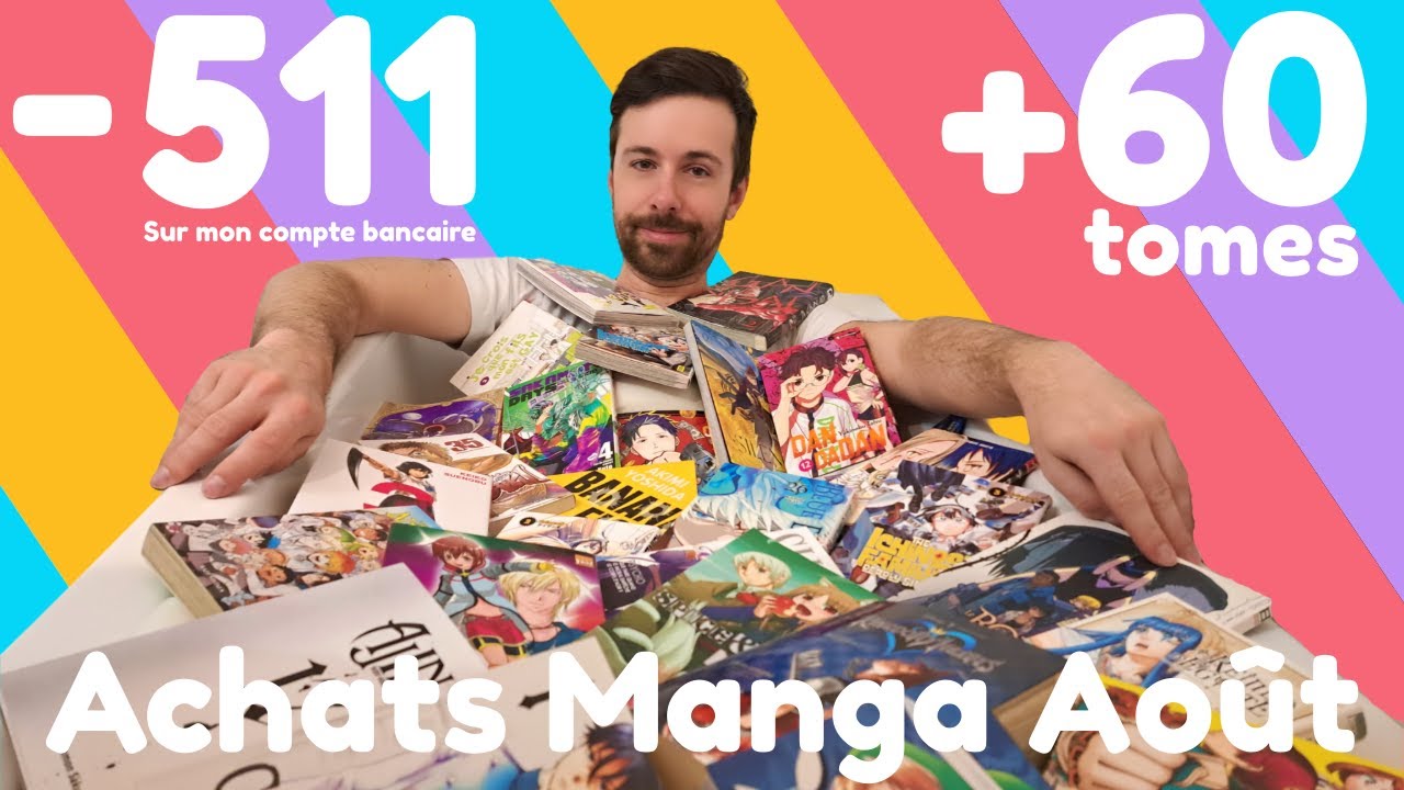 Achats manga du mois Août