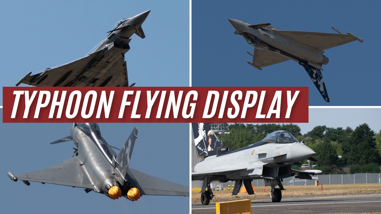 Невероятный пилотаж Eurofighter Typhoon на авиасалоне в Фарнборо 2026